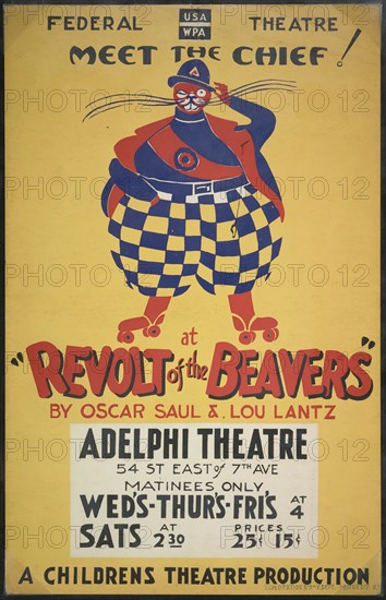 Revolt of the Beavers, New York, 1937. Creator: Unknown.