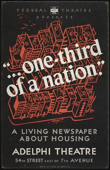 One Third of a Nation, New York, 1938. Creator: Unknown.