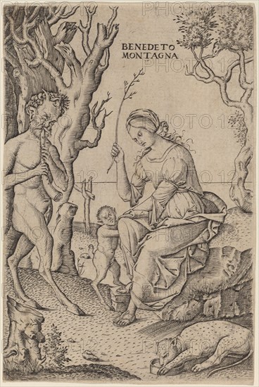 Satyr Family, c. 1512/1520. Creator: Benedetto Montagna.