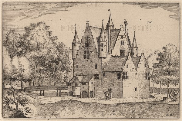 A Castle, published 1612. Creator: Claes Jansz Visscher.