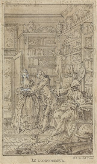 Le Connoisseur, 1765. Creator: Hubert Francois Gravelot.