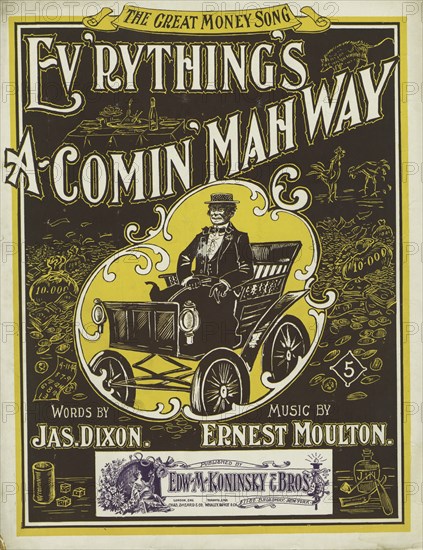 'Ev'rything's a-comin' mah way', 1900. Creator: Unknown.
