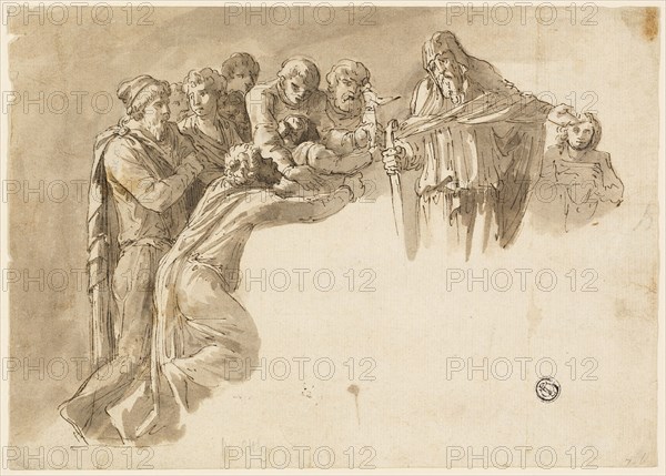 Patriarch and Youths, n.d. Creator: William Young Ottley.
