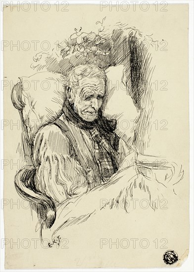 Dying Old Man, n.d. Creator: Edward Killingworth Johnson.