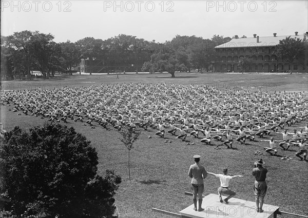 Military Training, 1917 or 1918. Creator: Harris & Ewing.