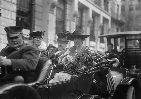 Jeannette Rankin, (right), 1917. Creator: Harris & Ewing.