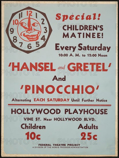 Hansel and Gretel, Los Angeles, [193-]. Creator: Unknown.