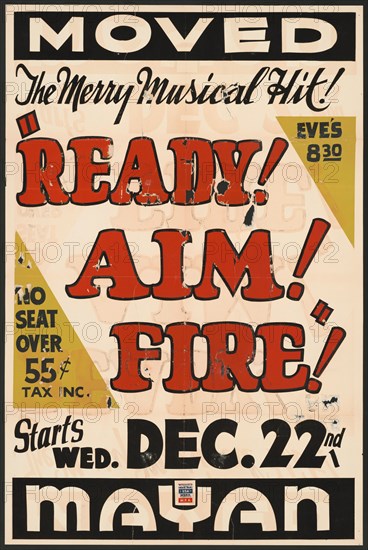 Ready! Aim! Fire!, Los Angeles, [193-]. Creator: Unknown.