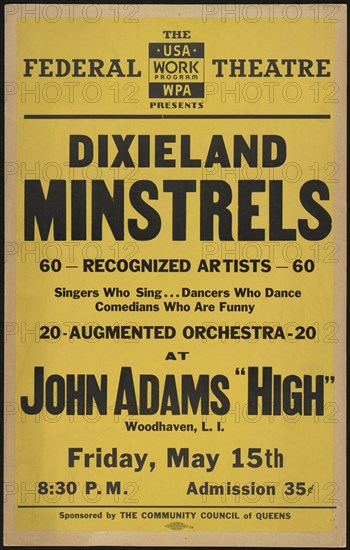 Dixieland Minstrels, New York, [1930s]. Creator: Unknown.