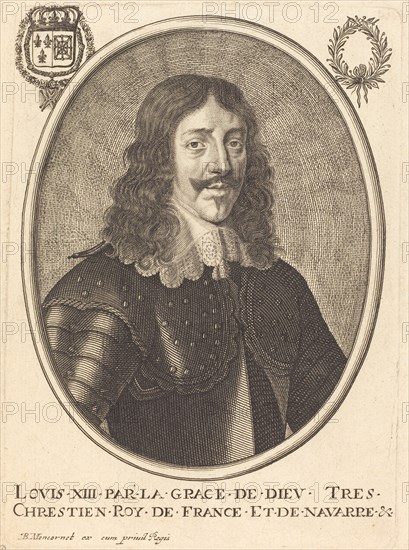 Louis XIII, King of France. Creator: Balthasar Moncornet.