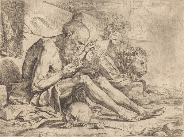 Saint Jerome Reading, c. 1624. Creator: Jusepe de Ribera.