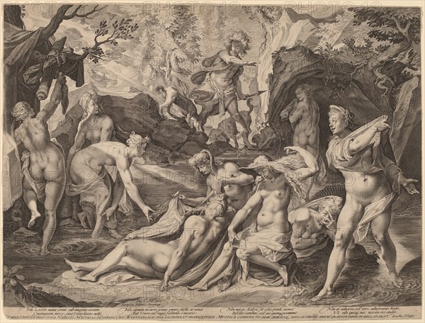 Diana Surprised by Actaeon. Creator: Aegidius Sadeler II.