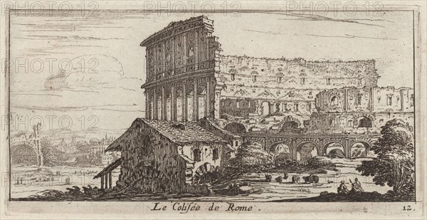 Le Colisée de Rome, 1640-1660. Creator: Israel Silvestre.