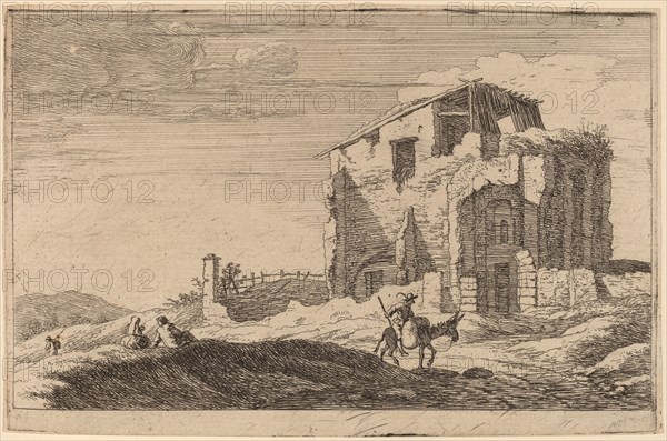 View of a Ruined Building. Creator: Herman van Swanevelt.