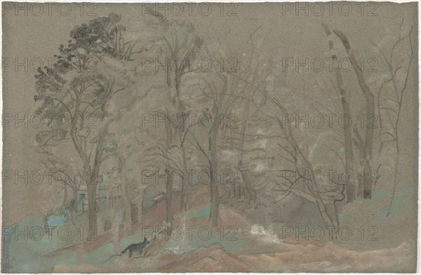 The First Snowfall, c. 1877-1887. Creator: Arthur Davies.