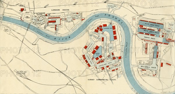 'Port of London Authority - Map', 1937. Creator: Unknown.