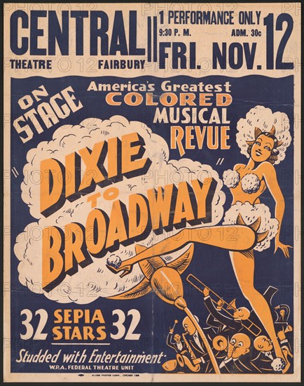 Dixie to Broadway, Fairbury, IL, [193-]. Creator: Unknown.