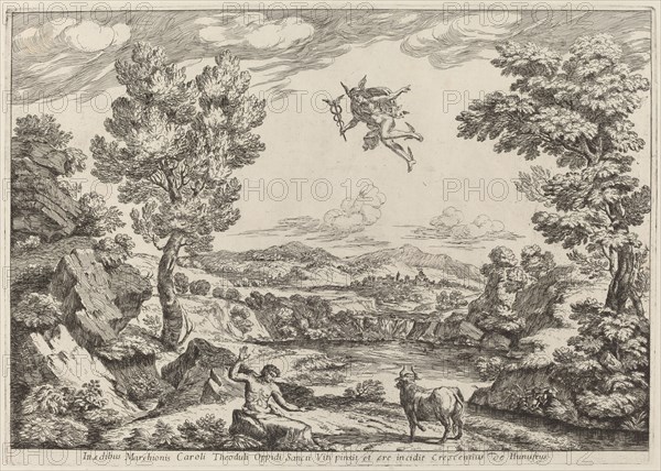 Balthus Turned to Stone, 1696. Creator: Crescenzio Onofri.
