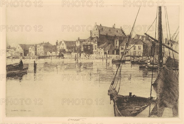 Dordrecht (Old Warehouse), 1885. Creator: Charles A Platt.