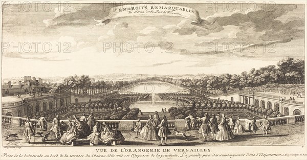 Vue de l'Orangerie de Versailles. Creator: Jacques Rigaud.