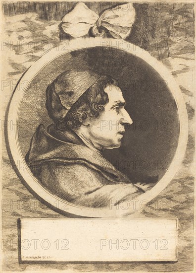 Portrait of an Abbot, 1767. Creator: Claude Henri Watelet.