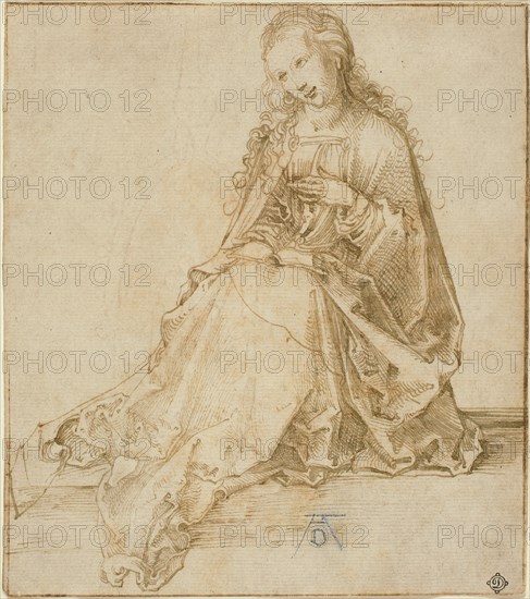 The Virgin Annunciate, 1495/1499. Creator: Albrecht Durer.