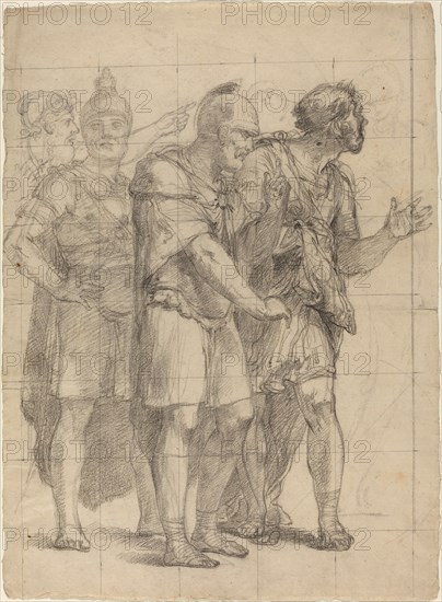 Four Standing Warriors, c. 1820. Creator: Pietro Fancelli.
