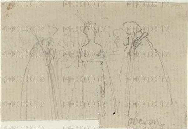 Sheet of Studies [recto and verso]. Creator: John Flaxman.