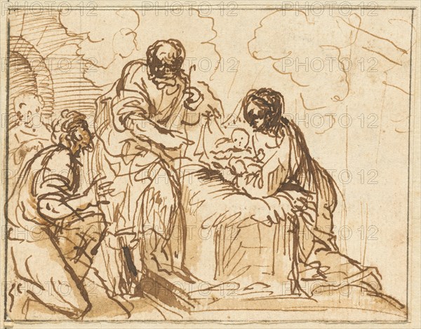 The Adoration of the Shepherds. Creator: Agostino Masucci.