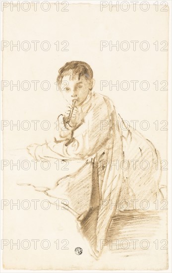 Child with Musical Instrument, n.d. Creator: Thomas Barker.