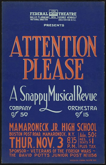 Attention Please, Mamaroneck, NY, [193-]. Creator: Unknown.