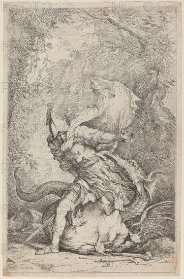 Jason and the Dragon, c. 1663/1664. Creator: Salvator Rosa.