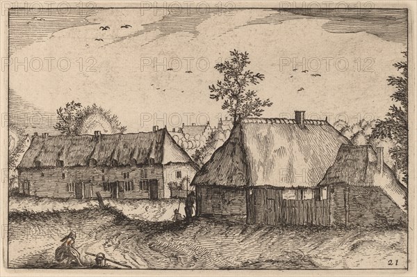 Large Sheds, published 1612. Creator: Claes Jansz Visscher.