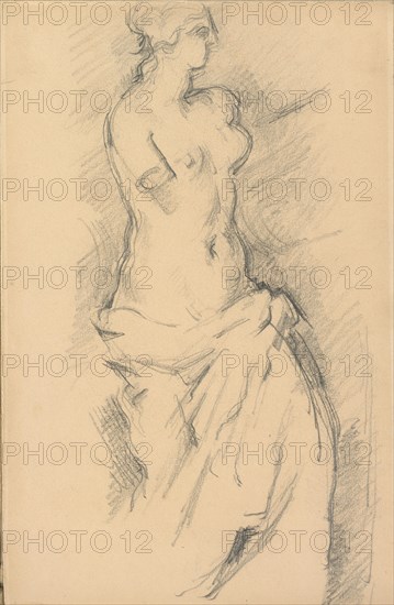 Study of "Venus de Milo", 1881/1884. Creator: Paul Cezanne.