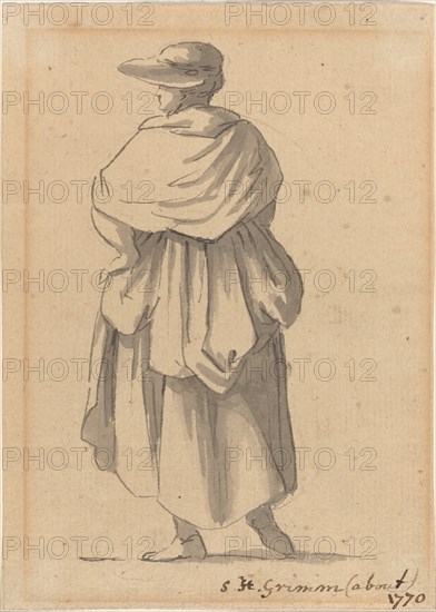 A Peasant Woman, c. 1770. Creator: Samuel Hieronymus Grimm.
