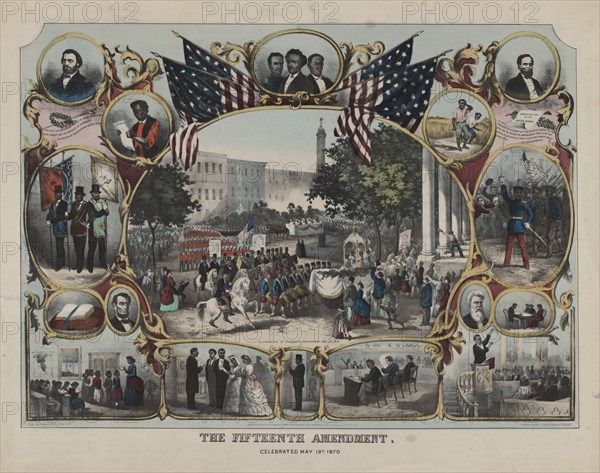 The Fifteenth Amendment, 1870. Creator: James Carter Beard.