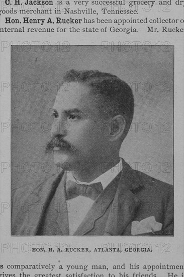 Hon. H.A. Rucker, Atlanta, Georgia, 1902. Creator: Unknown.