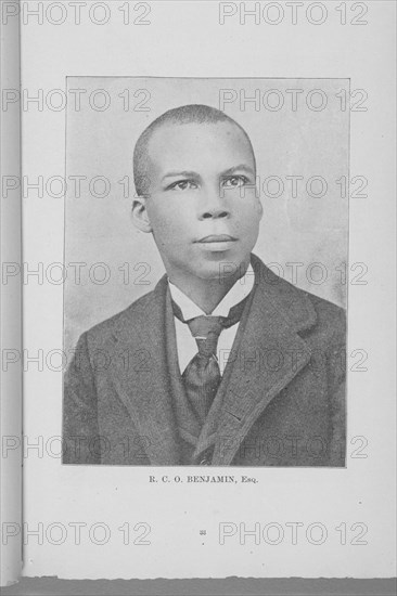 R. C. O. Benjamin, Esq., 1897 (Inferred). Creator: Unknown.