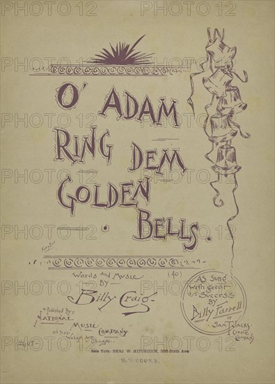 'O' Adam ring dem golden bells', 1892. Creator: Harry Earl.