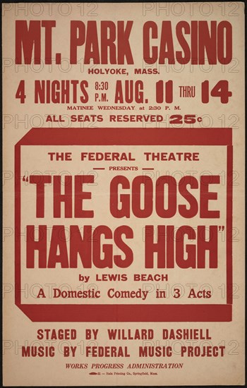 The Goose Hangs High, Holyoke, MA, [193-]. Creator: Unknown.
