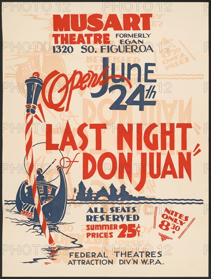 Last Night of Don Juan, Los Angeles, 1936. Creator: Unknown.