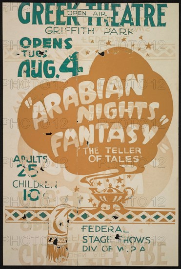 Arabian Nights Fantasy, Los Angeles, 1936. Creator: Unknown.