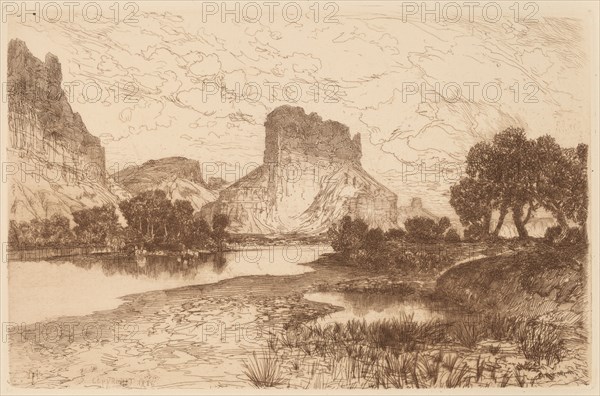 Green River, Wyoming Territory, 1886. Creator: Thomas Moran.