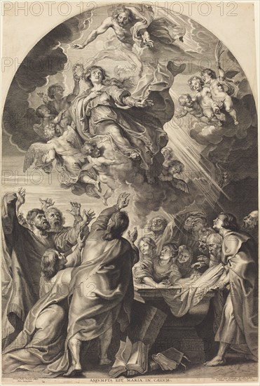 The Assumption of the Virgin, 1624. Creator: Paulus Pontius.