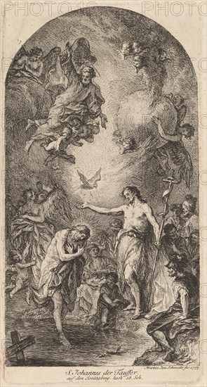 The Baptism of Christ, 1773. Creator: Martin Johann Schmidt.