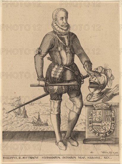 Philip II, King of Spain. Creator: Christoffel van Sichem I.