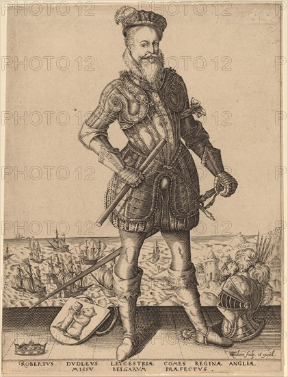 Robert Dudley, Earl of Leicester. Creator: Karel van Sichem.