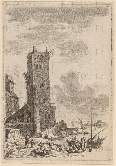 Harbor at Livorno, c. 1764. Creator: Franz Edmund Weirotter.