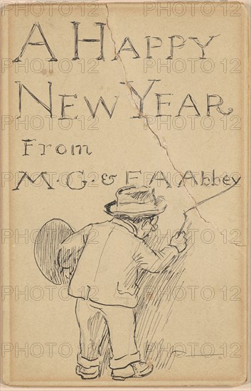 A Happy New Year, c. 1900-1910. Creator: Edwin Austin Abbey.