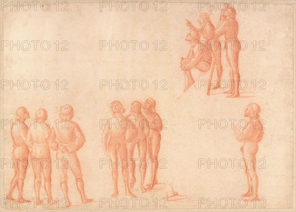 Groups of Male Figures, c. 1514. Creator: Vittore Carpaccio.